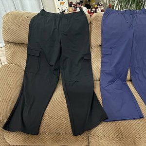 Zyia Black Presidio Peak Cargo Pants, med